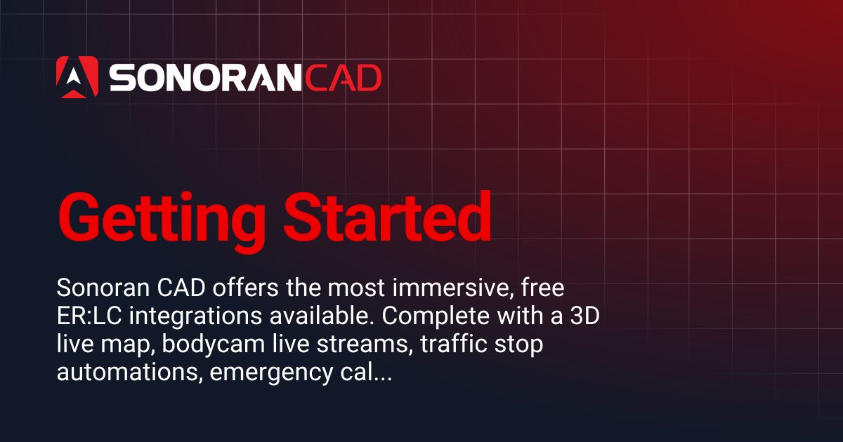 Getting Started | CAD | Sonoran Software Documentation