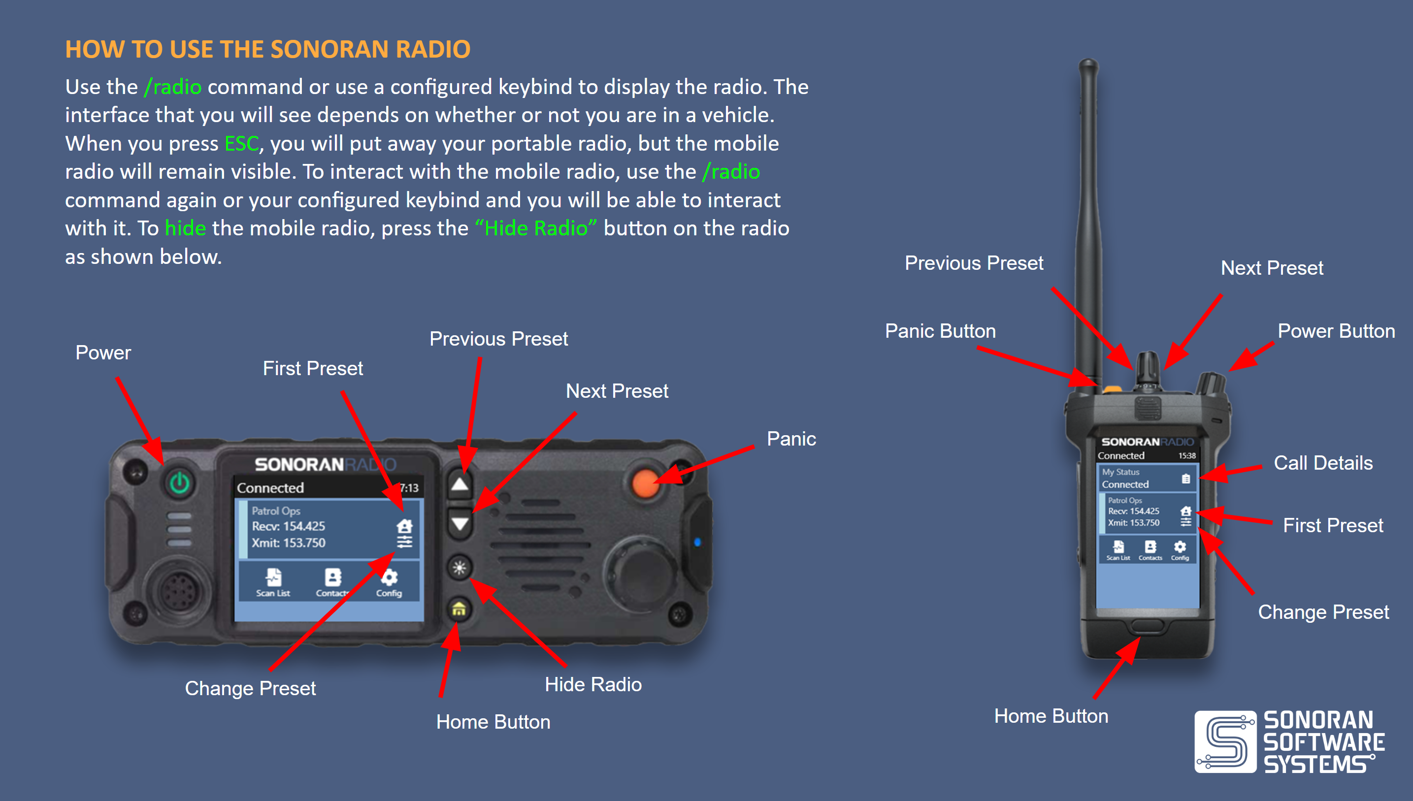 FiveM Radio Script | Sonoran Radio Documentation